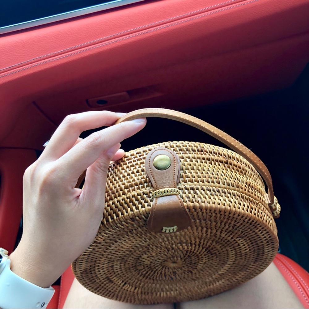 Round Rattan bag - Picture 3 of 3